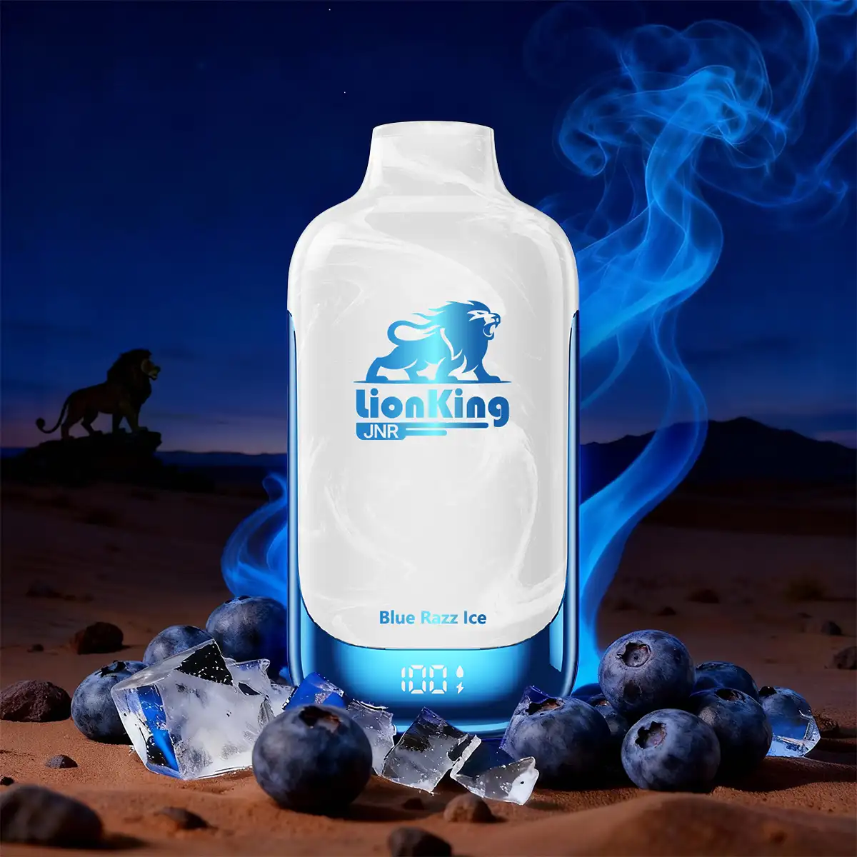 Blue Razz Ice - JNR Lion King 50000 Puff Disposable Vape - Geek Max