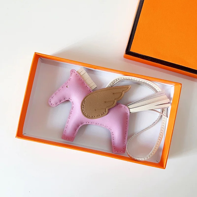 H Hand sewn pony pendant