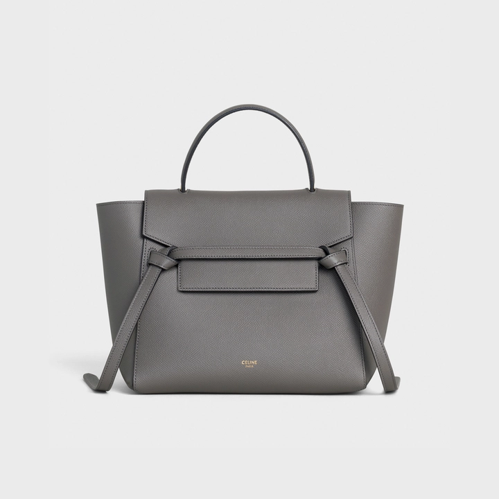 MICRO BELT BAG IN GRAINED CALFSKIN GREY