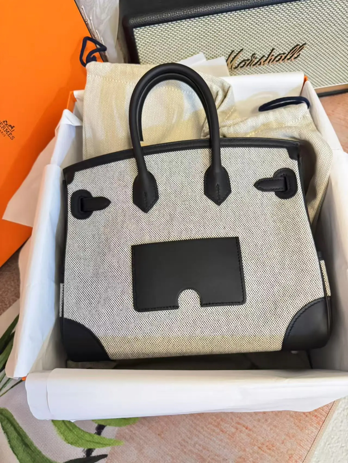 HERMÈS Birkin Cargo 25-35 Black panda