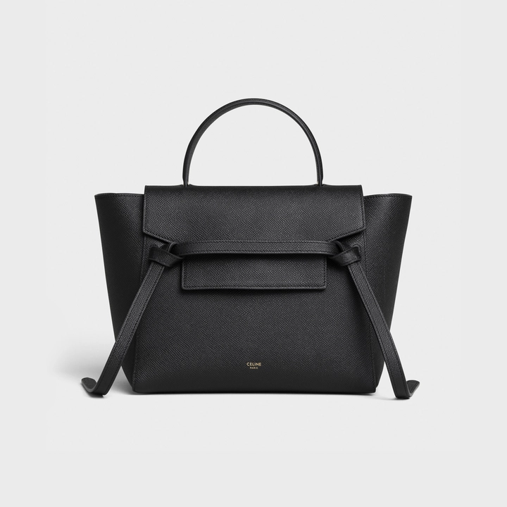 MICRO BELT BAG IN GRAINED CALFSKIN BLACK