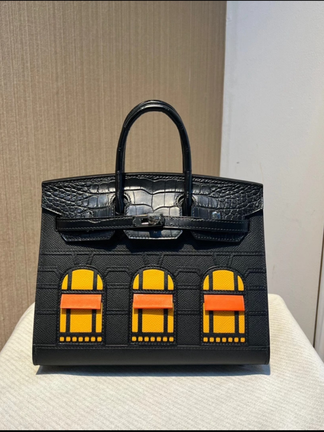 Advanced customization Birkin 20-25 crocodile skin Black