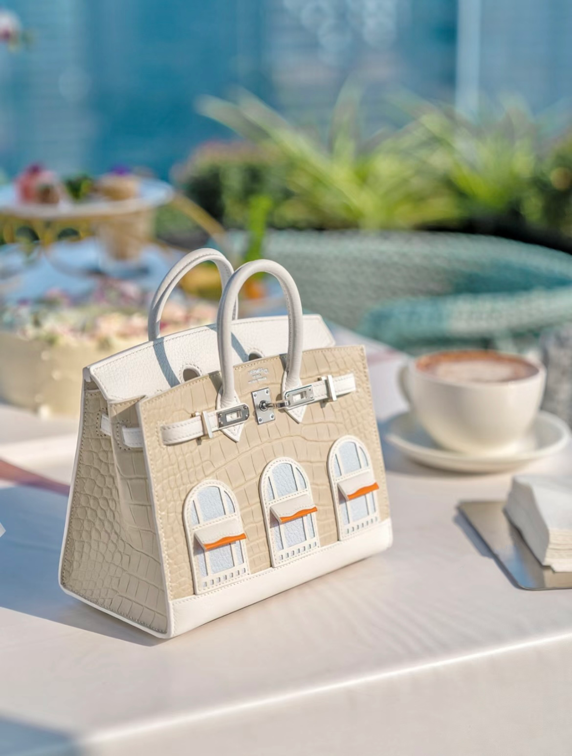 Advanced customization Birkin 25 crocodile skin