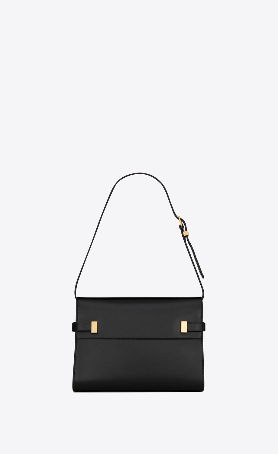 MANHATTAN SMALL SHOULDER BAG IN BOX SAINT LAURENT LEATHER