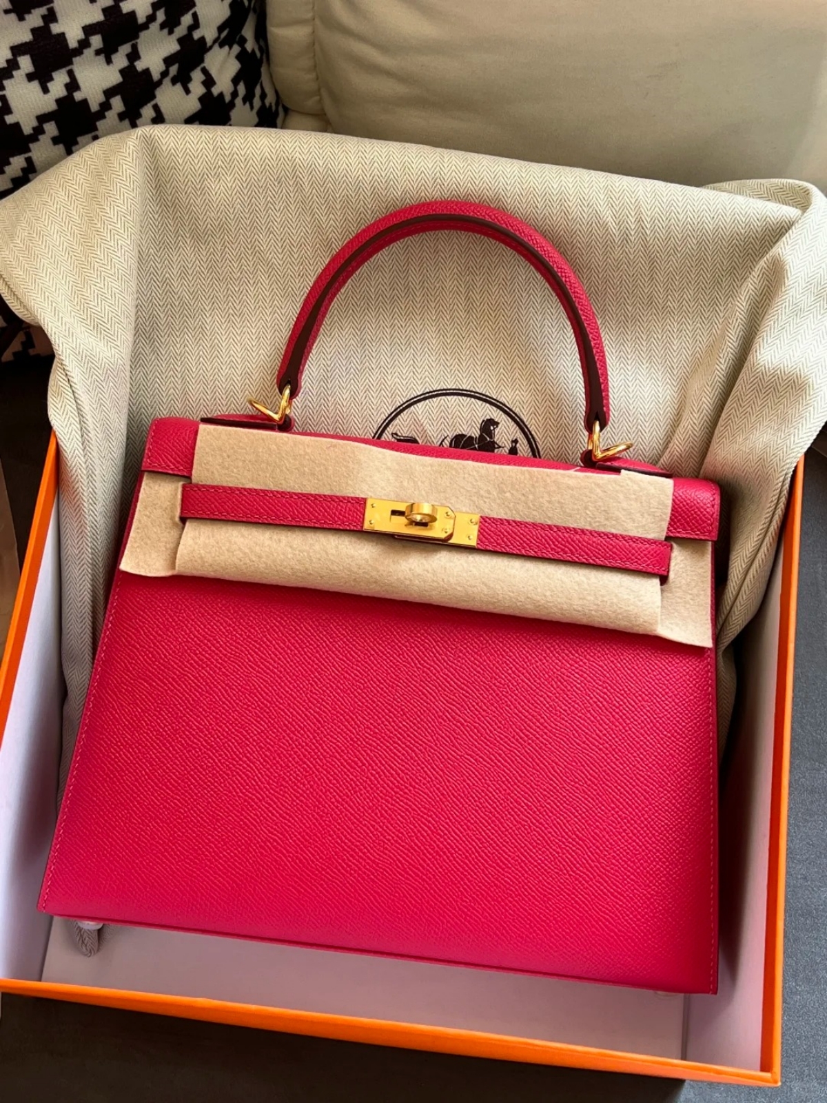 Kelly 25-28 custom calfskin