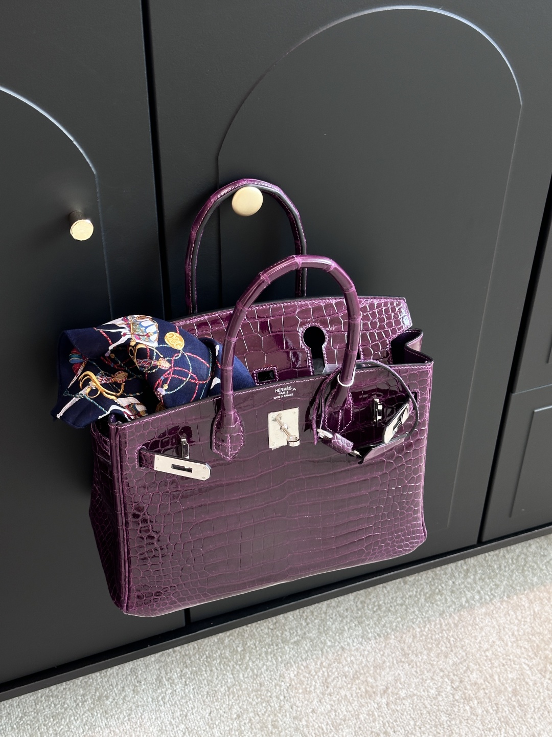 Birkin 25-30cm crocodile leather