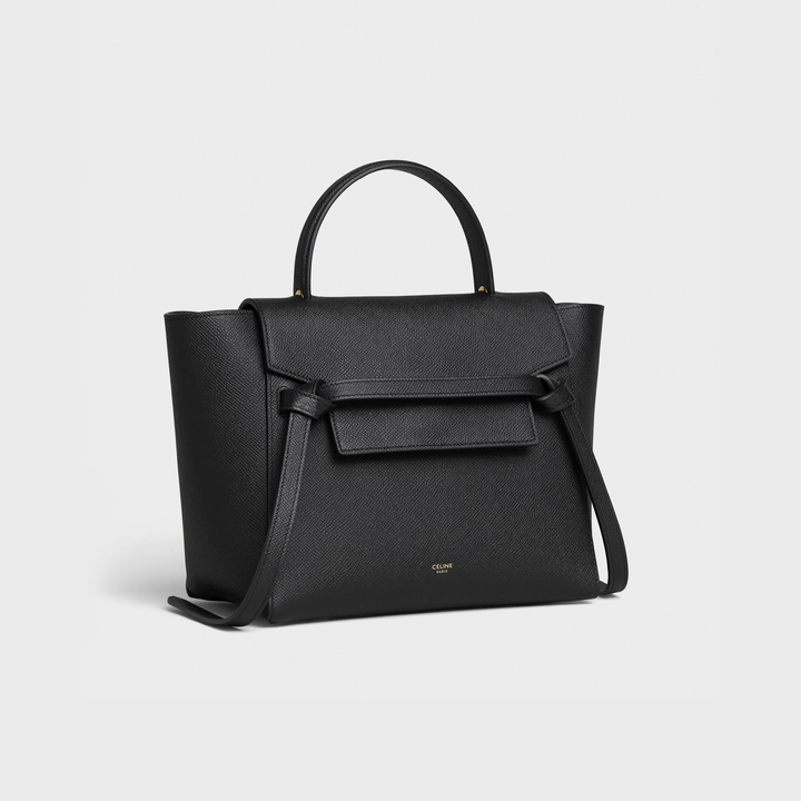 MICRO BELT BAG IN GRAINED CALFSKIN BLACK