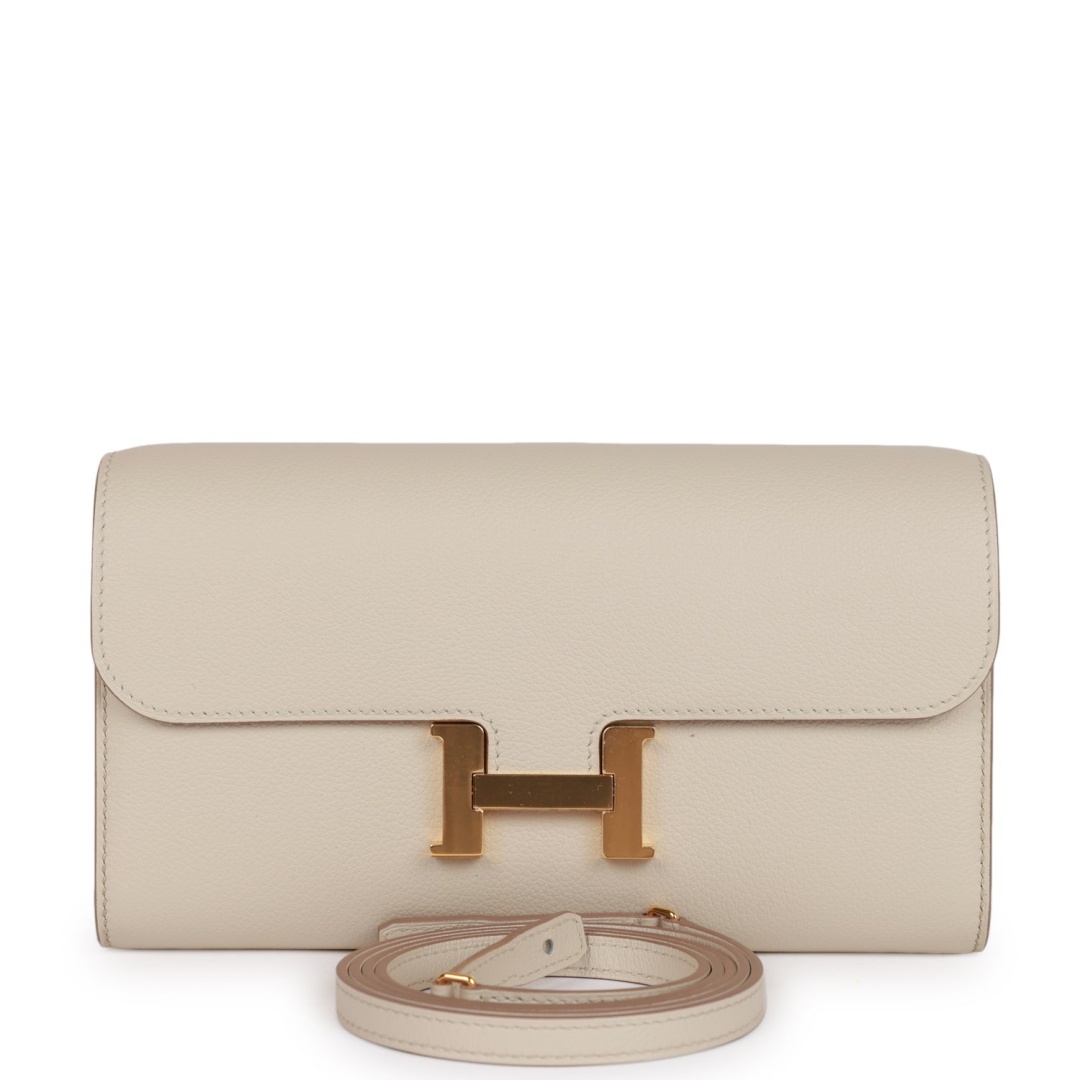 Constance Wallet To Go Beton Evercolor Gold Hardware