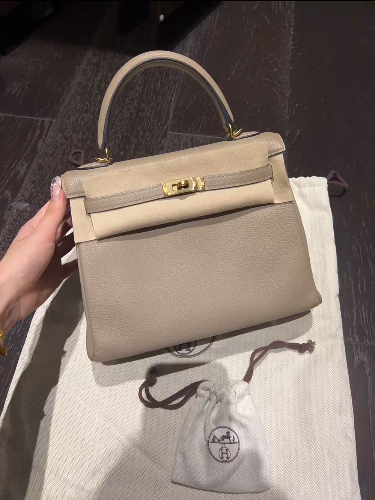 kelly 25 TOGO leather customization