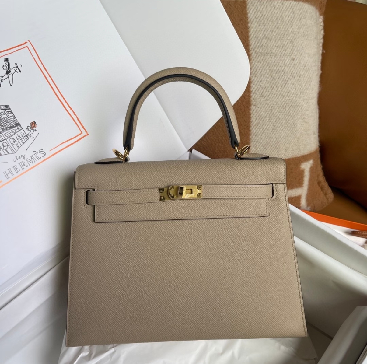 kelly 25 TOGO leather customization