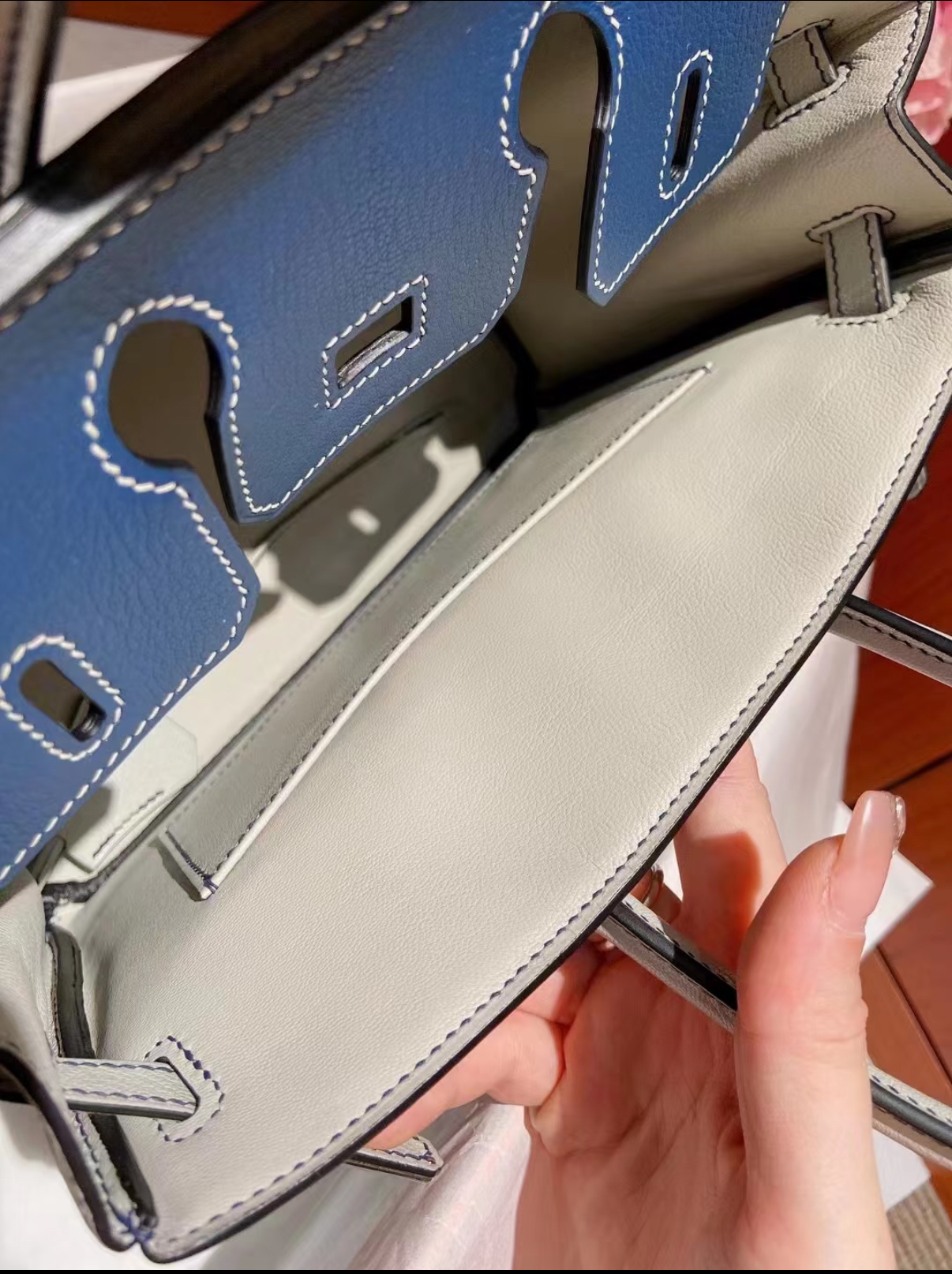 Birkin Deep Blue 25-30 TOGO Custom