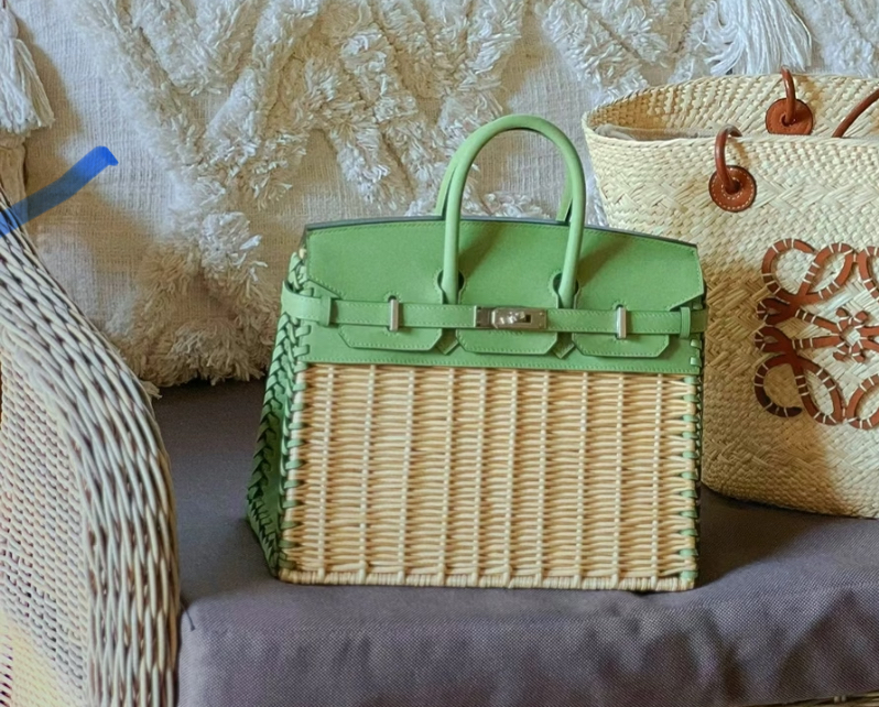 Picnic Sellier Birkin 25 Avocado Green Swift Palladium Hardware