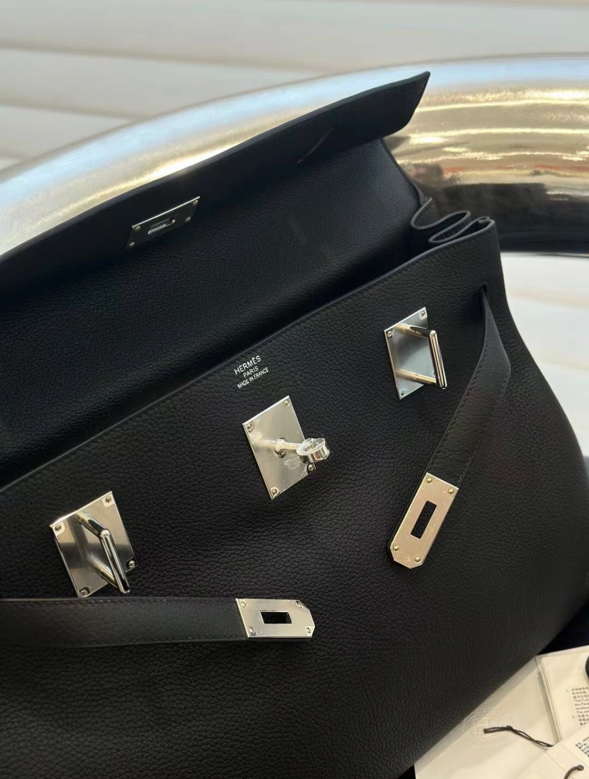 Kelly maxi 42 Black TOGO Custom