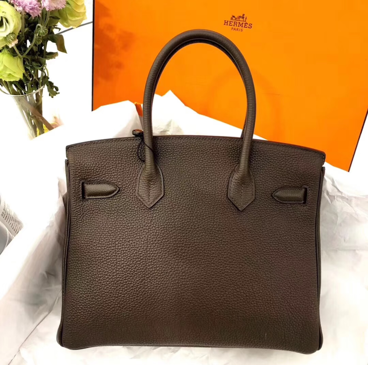 Birkin 25-30 dark brown TOGO custom