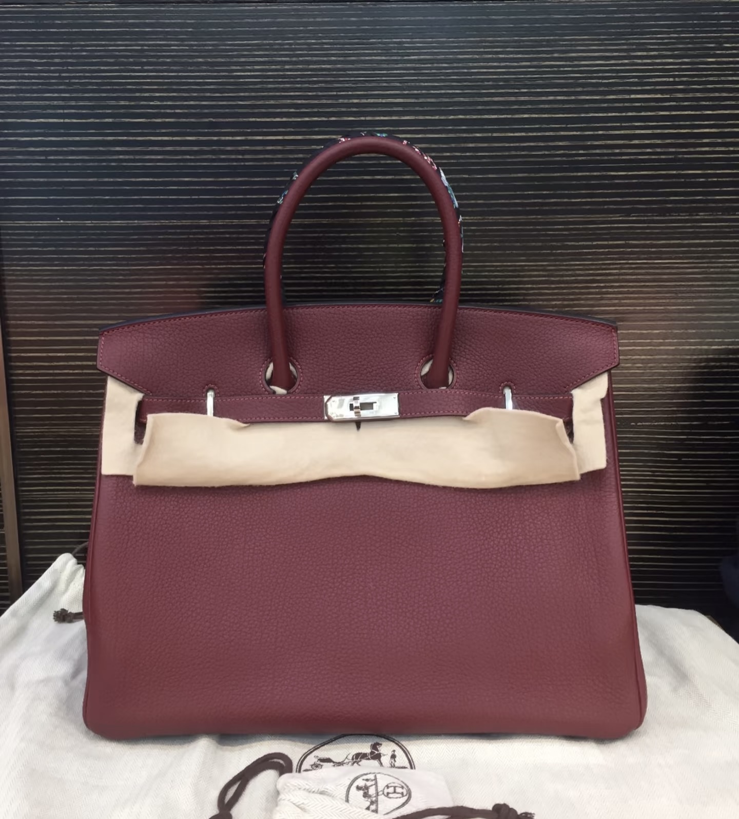 Birkin 25-35 Bordeaux Red TOGO Custom