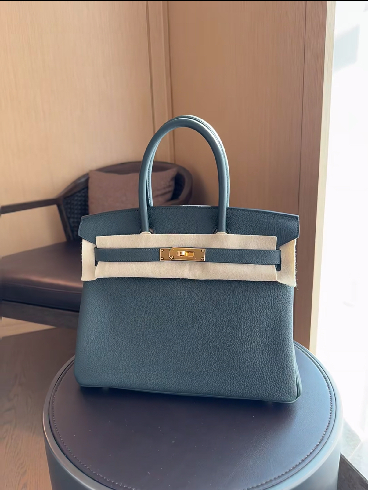 Birkin 25-35 Emerald TOGO Custom