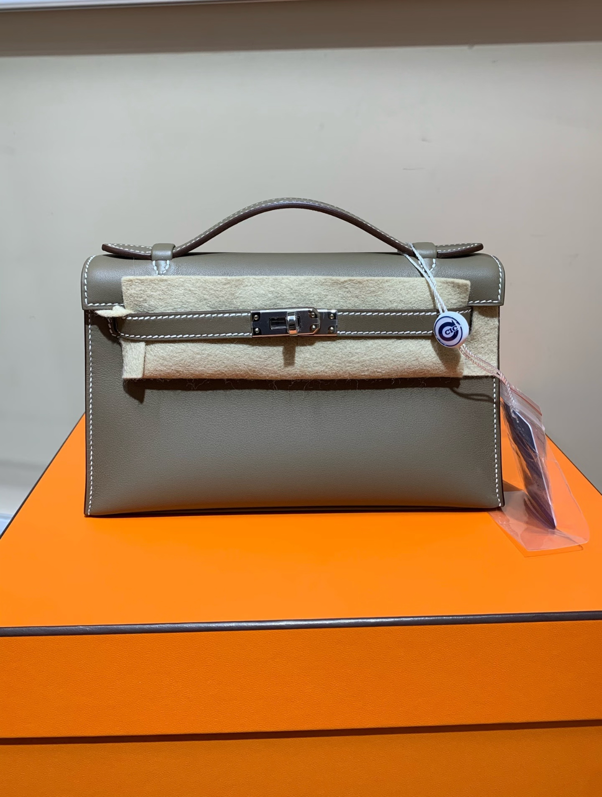 Kelly mini 1 elephant gray silver buckle custom