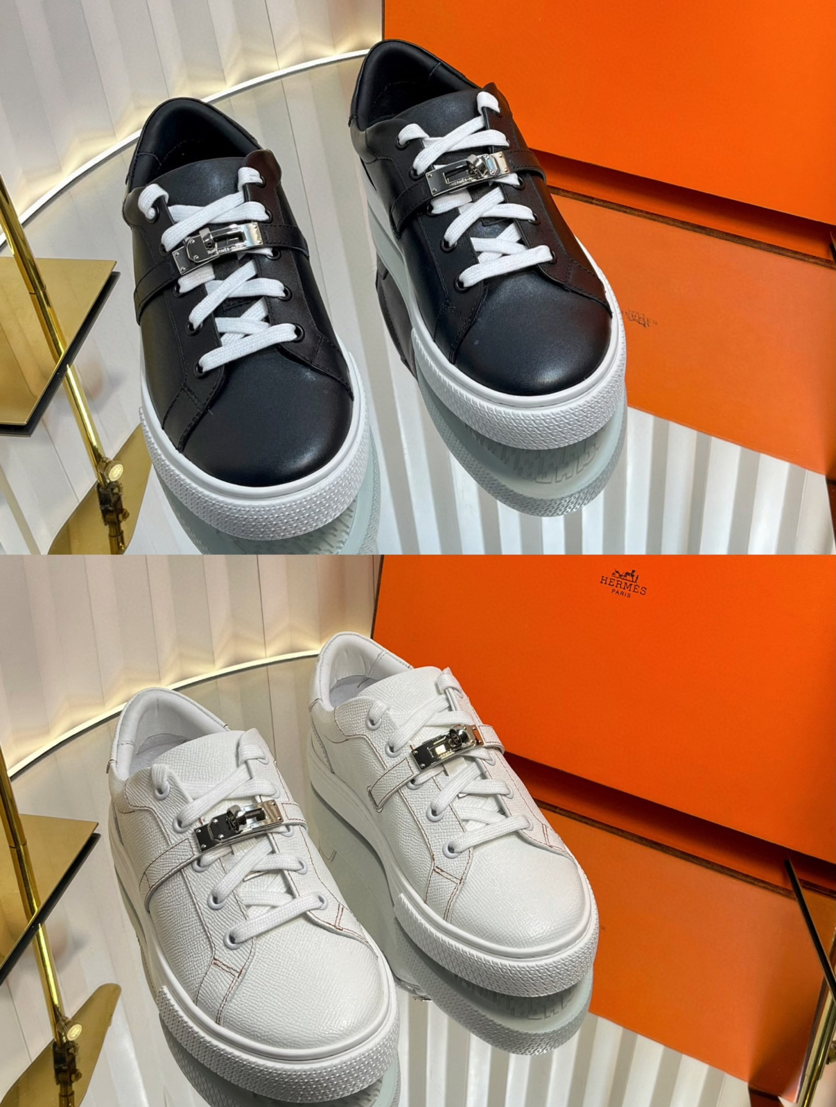 casual fashion Blakc white custom