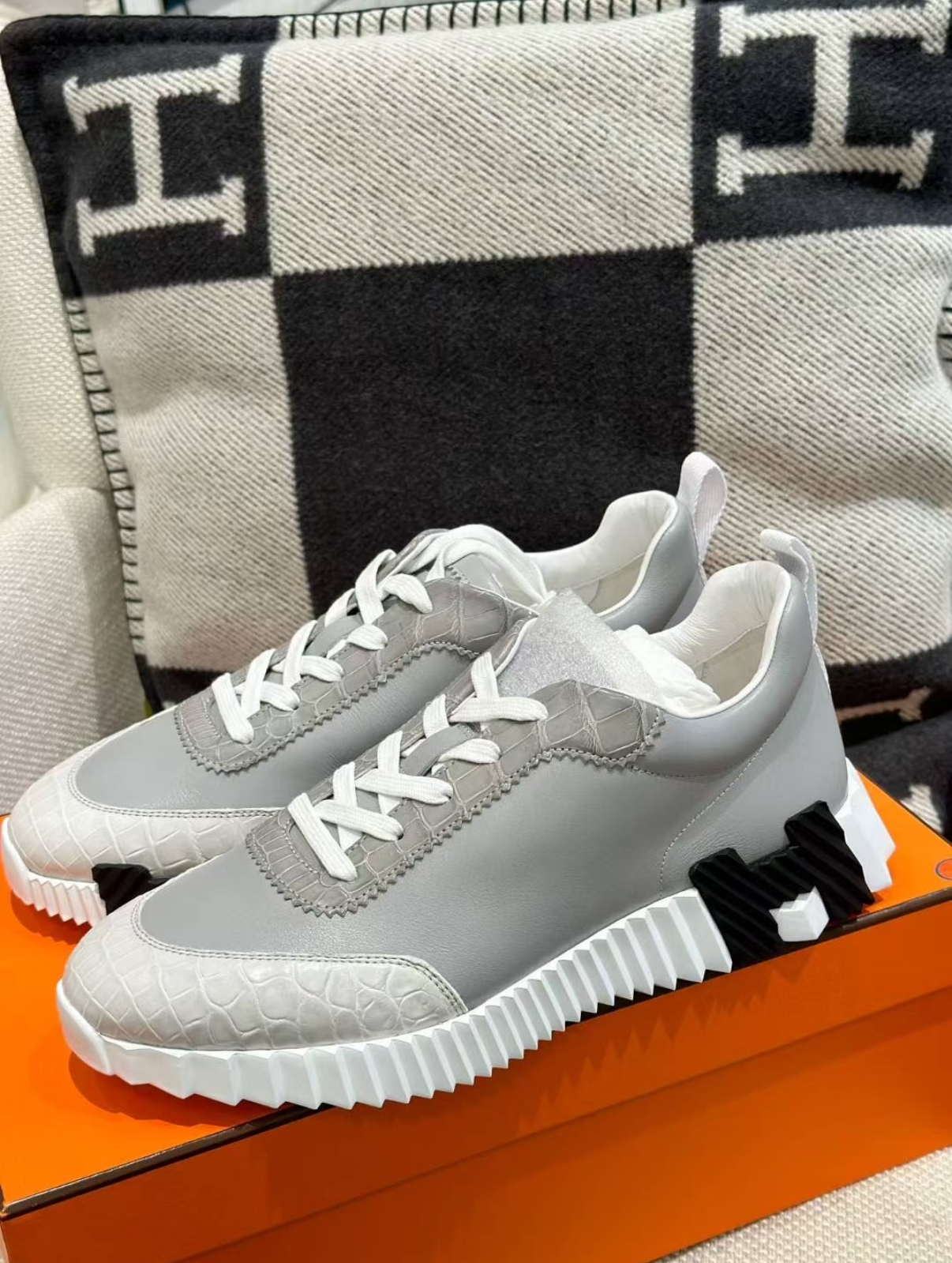 men's crocodile leather TOGO shoes, custom made