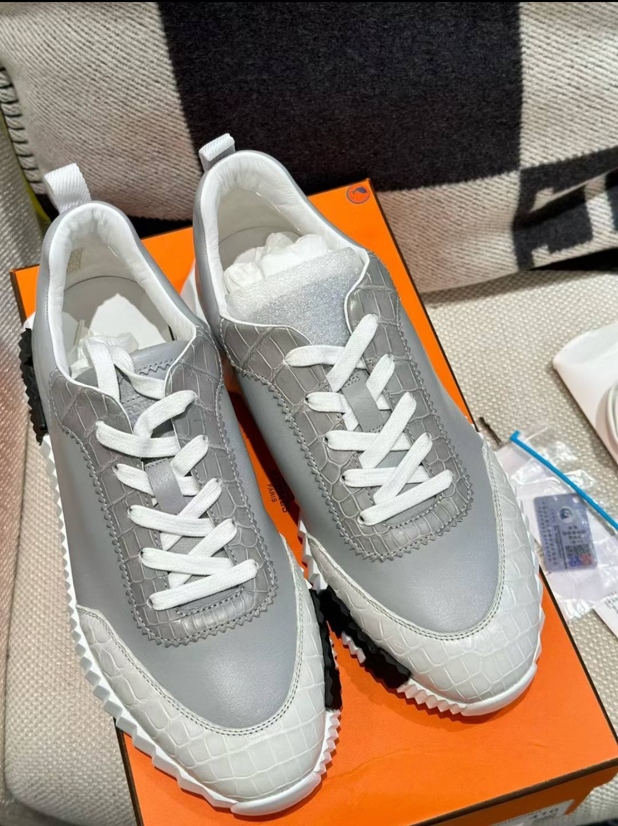 men's crocodile leather TOGO shoes, custom made