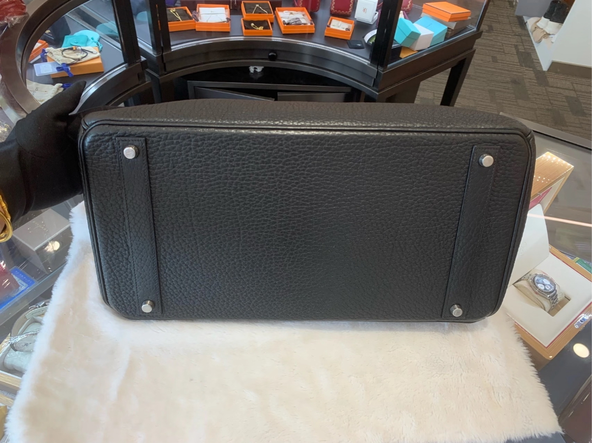 Bikrin 35-40 black silver buckle TOGO leather custom