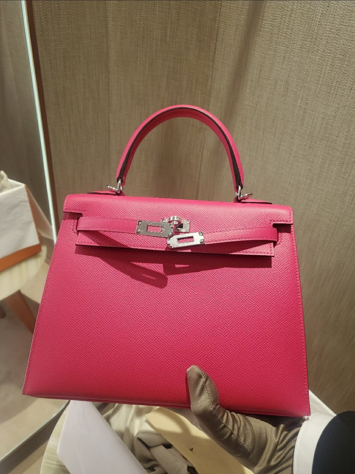 Kelly 25-28 Rose Red Silver Buckle Custom