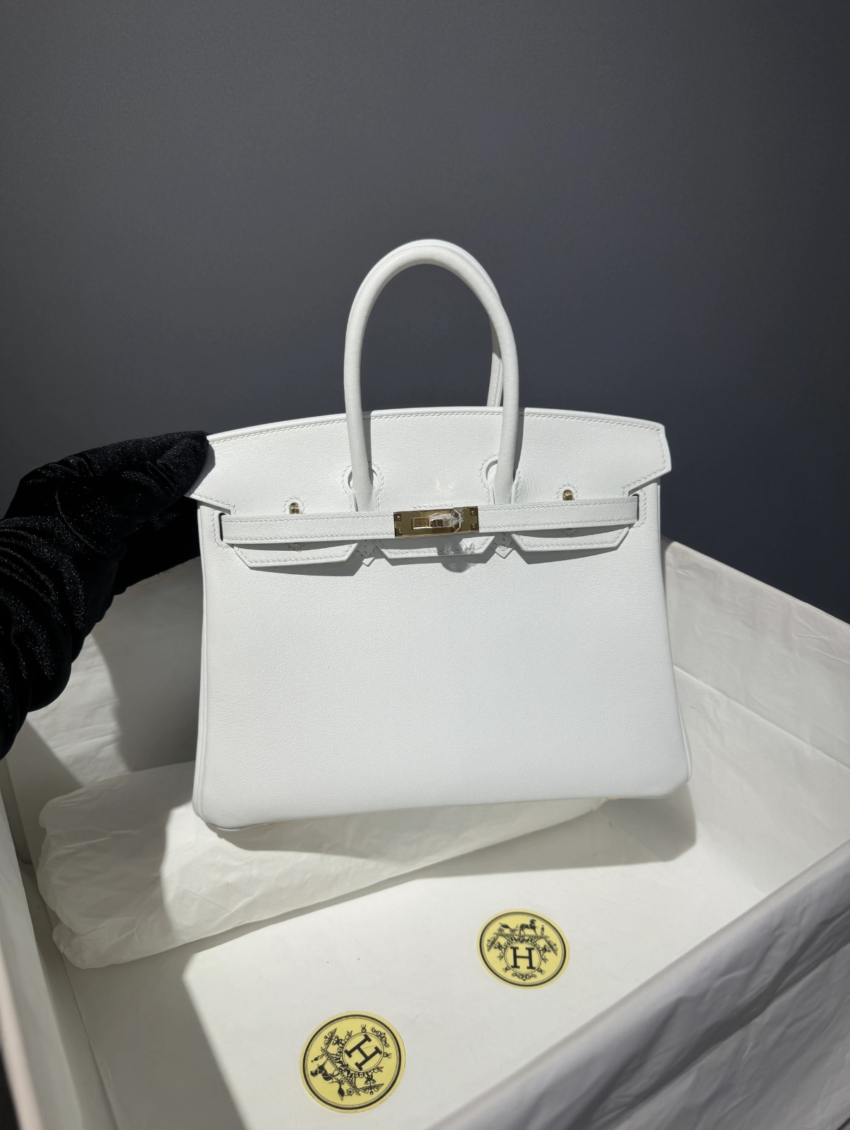 Bikrin 25-35 White swift Leather Custom