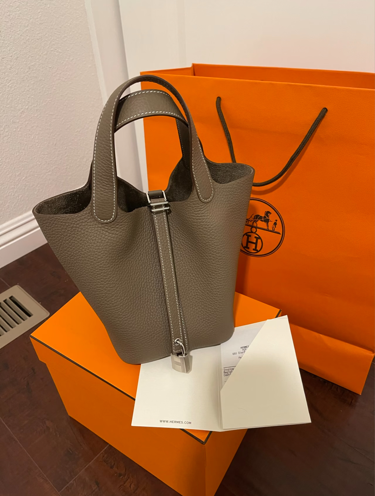 Picotin 18-22 Elephant Grey Silver Buckle Custom