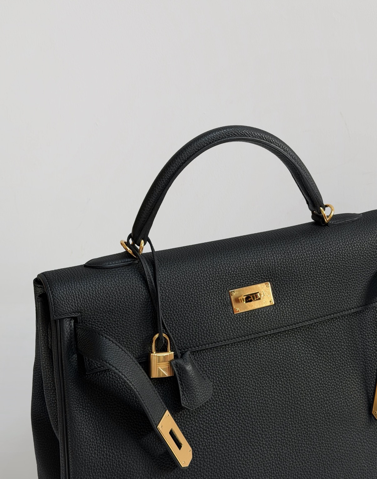 Kelly 42 Black Gold buckle TOGO Leather Custom