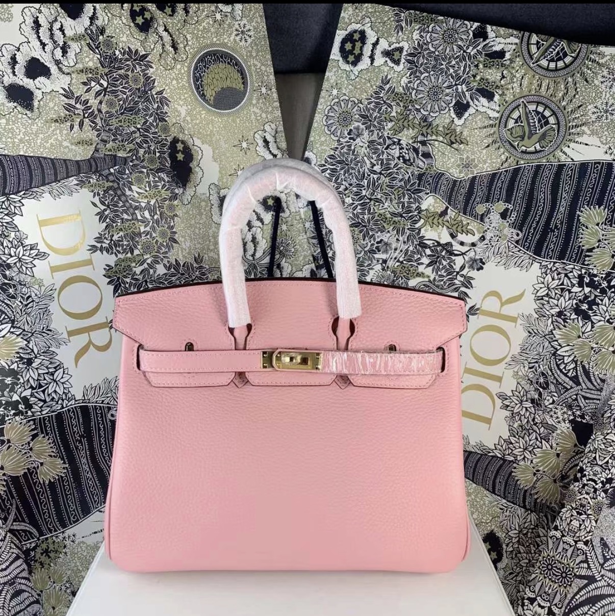 Birkin 25-35 Light Pink Gold buckle TOGO Custom