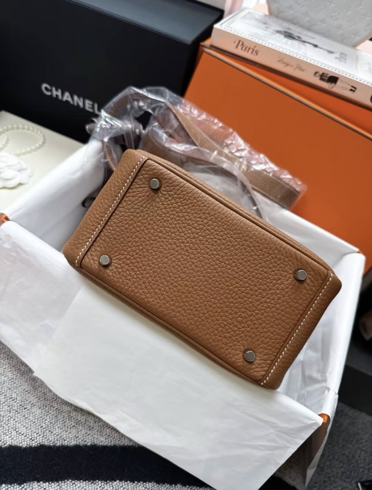 Lindy mini brown silver hardware custom