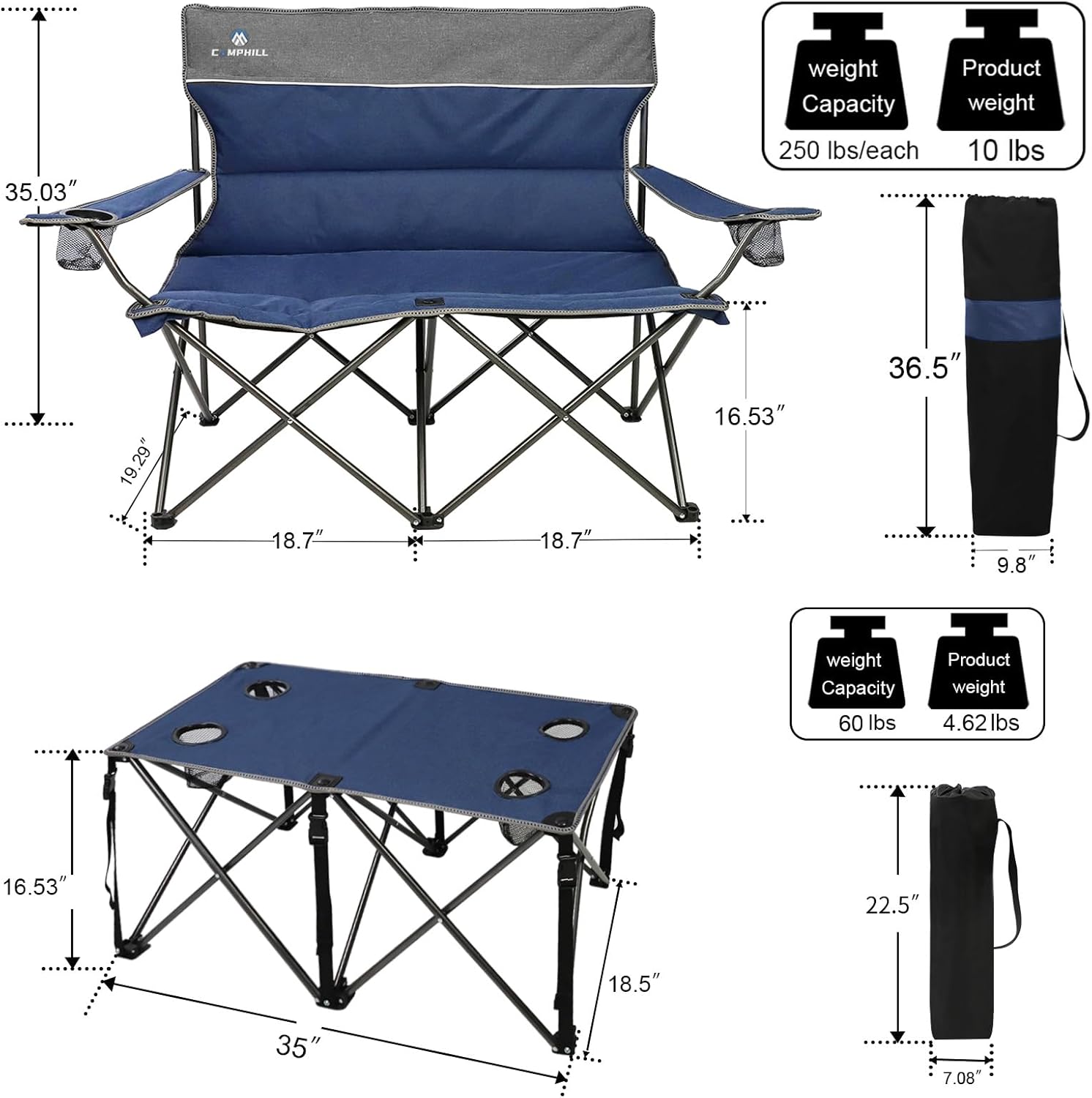 Camping Chair Set