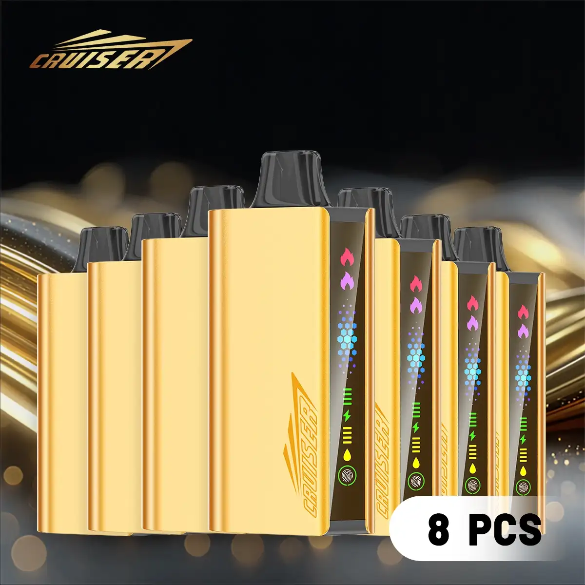8pcs | JNR Cruiser Gold Disposable Vape