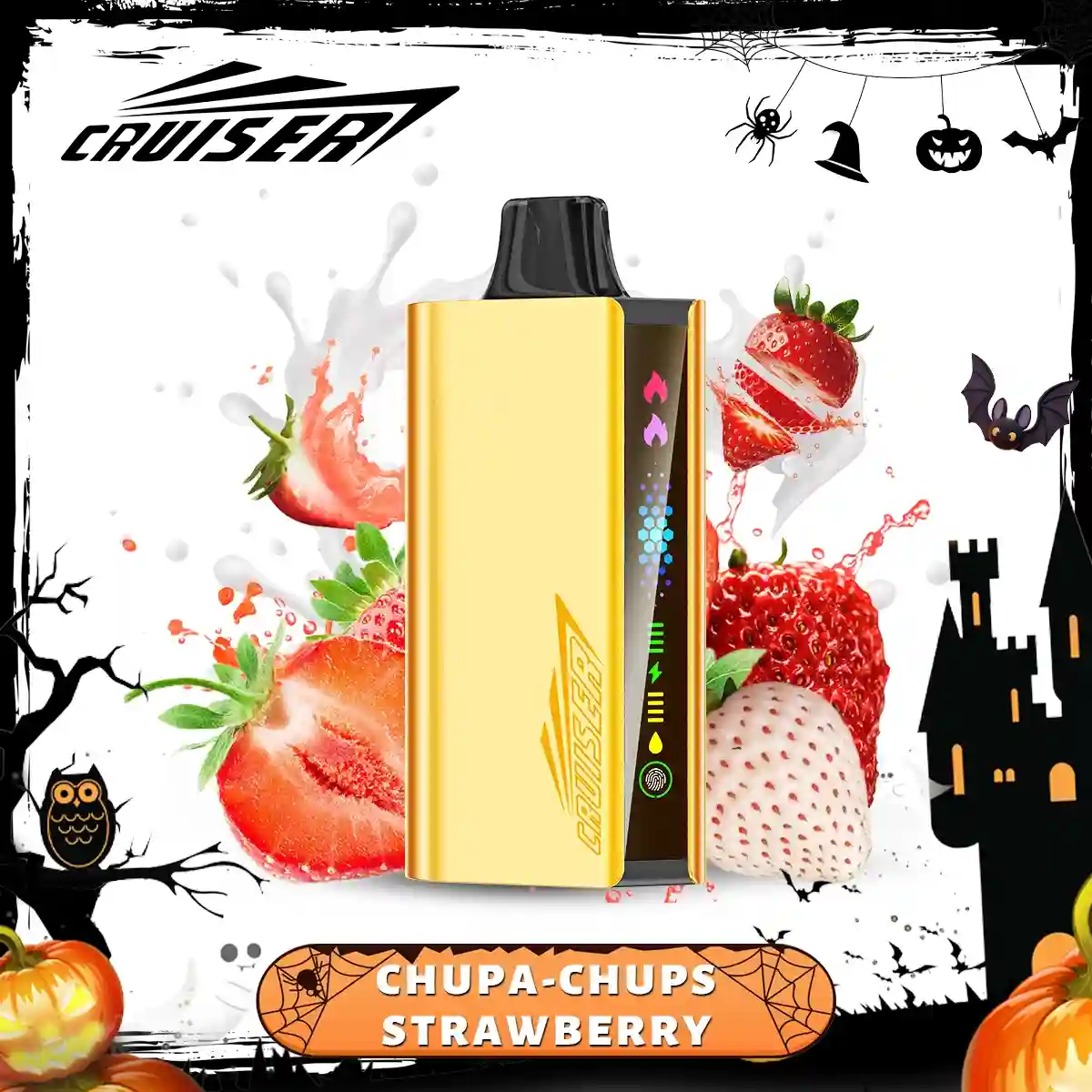 Chupa Chups Strawberry | JNR Cruiser Gold Disposable Vape