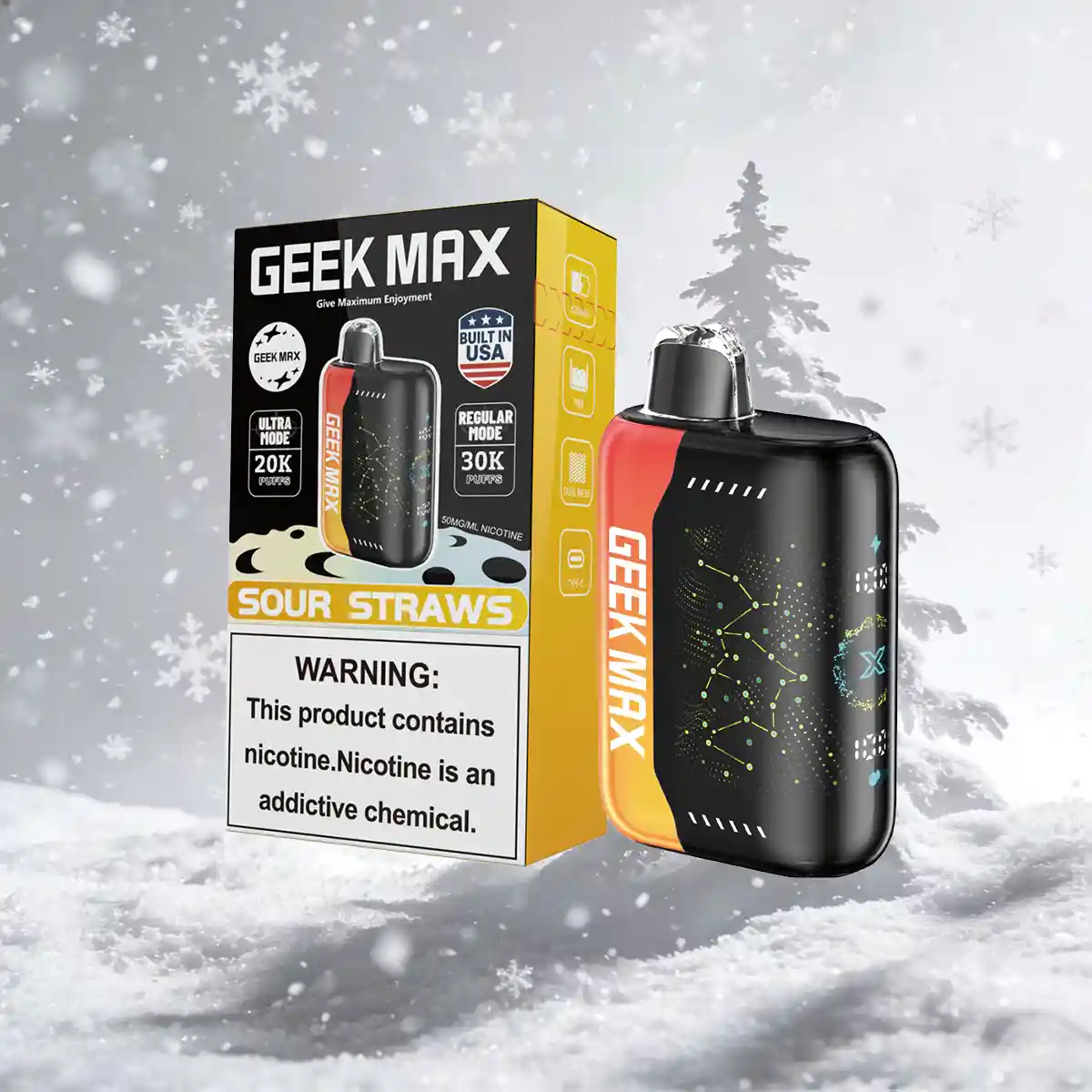 Sour Straws | Geek Max 30000 Puffs Disposable Vape - Geek Max Vape