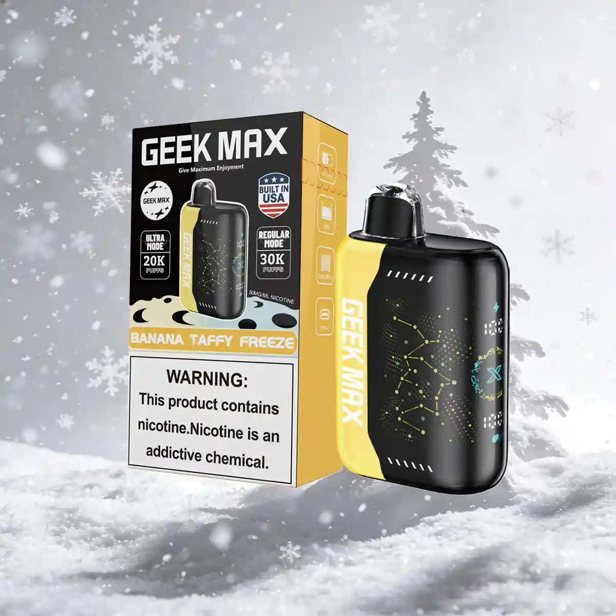 Bananataffy Freeze | Geek Max 30000 Puffs Disposable Vape - Geek Max Vape