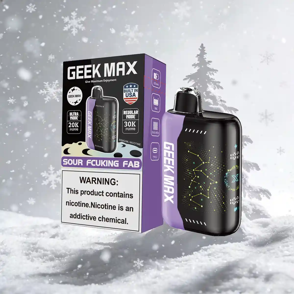 Sour Fcuking Fab | Geek Max 30000 Puffs Disposable Vape - Geek Max Vape