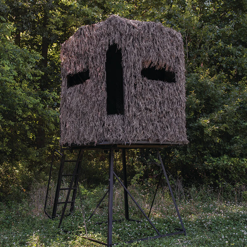 🔥Soft Side 360° Ghillie Deluxe 6X6 Ground Blind🔥