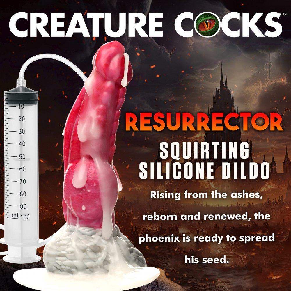 Resurrector 9 Inch Squirting Dragon Dildo w/ Suction Cup