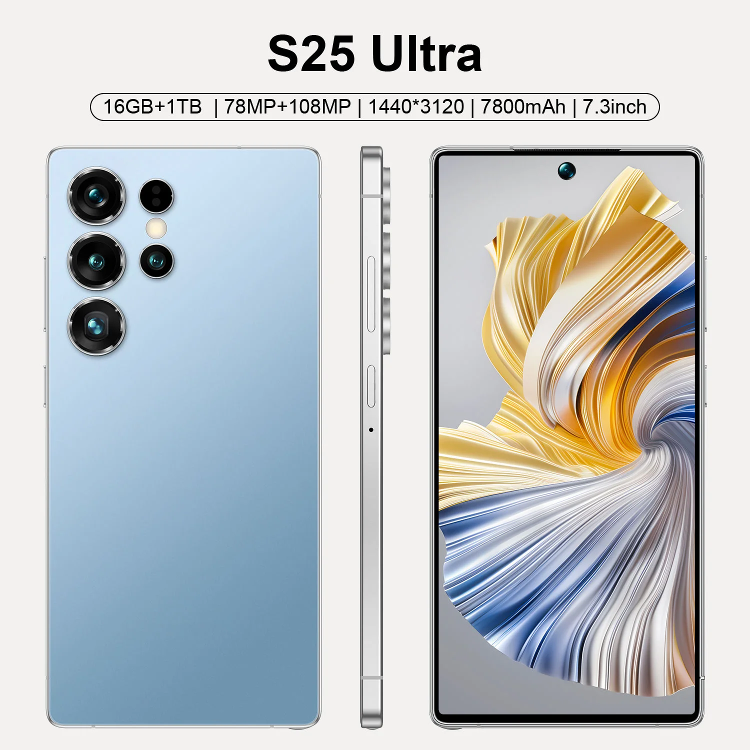 Galaxy S25 Ultra Phone 7.3 Inch 16GB+1TB