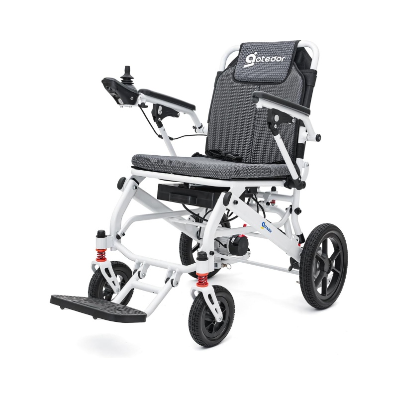 Aotedor Electric Wheelchairs for Adults,22 Miles Long Travel Range with 2 Lithium Batteries All Terrain Power Wheelchair,Ultra Lightweight 39Lbs Folding Compact Motorized Wheelchair,Airline Approved