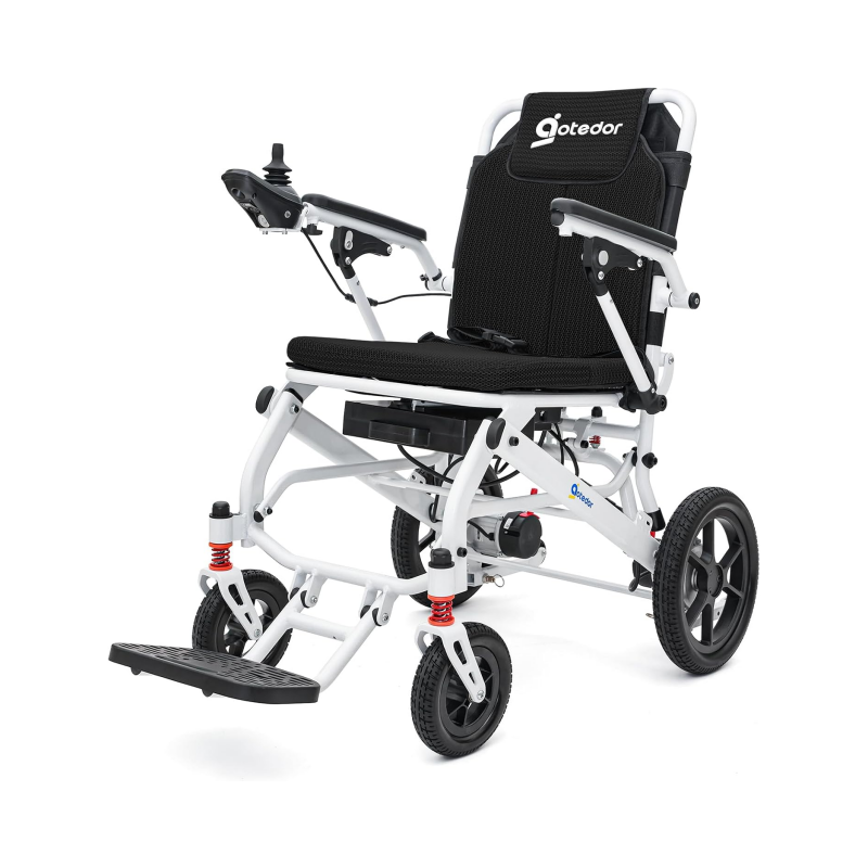 Aotedor Electric Wheelchairs for Adults,22 Miles Long Travel Range with 2 Lithium Batteries All Terrain Power Wheelchair,Ultra Lightweight 39Lbs Folding Compact Motorized Wheelchair,Airline Approved