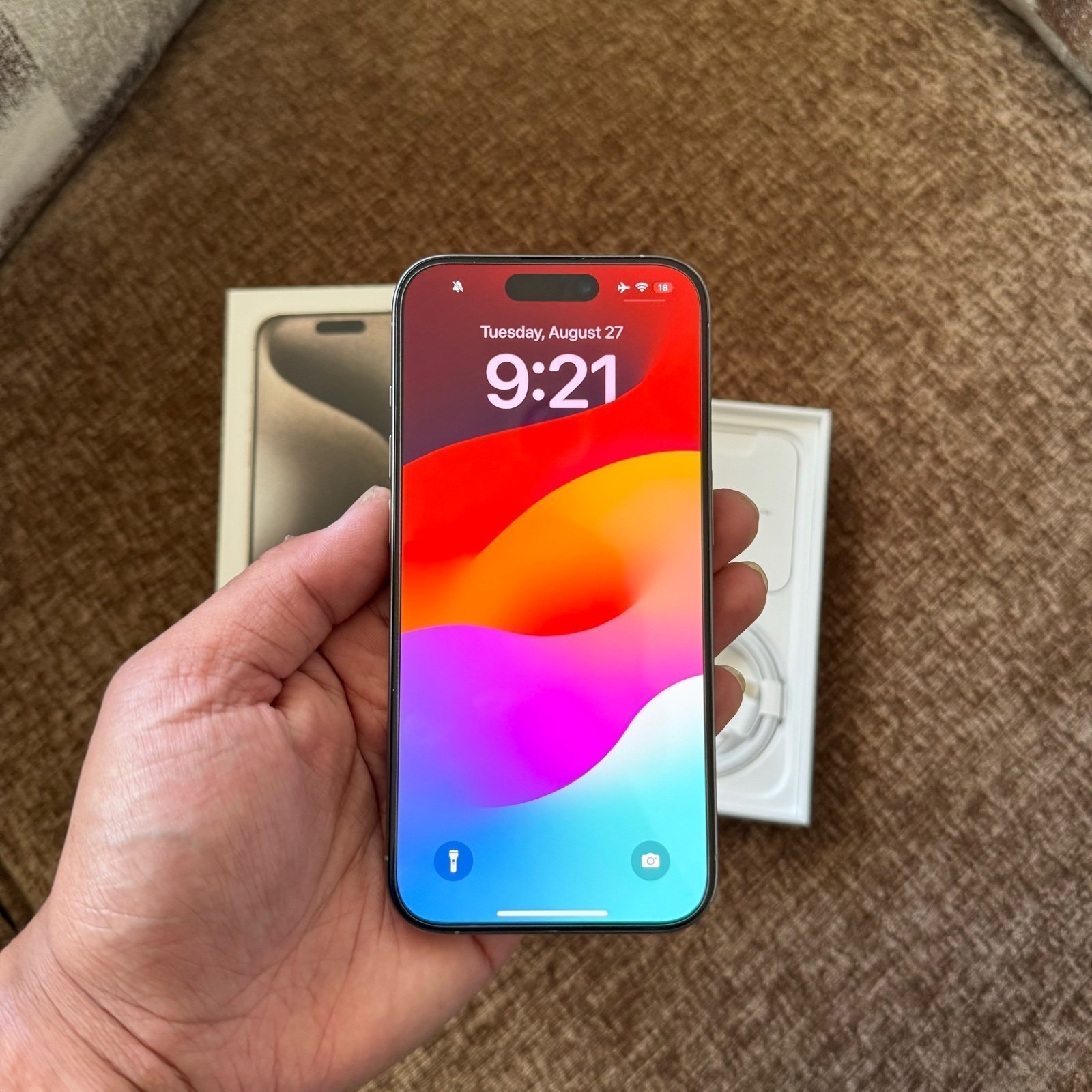 SOLD - APPLE IPHONE 15 PRO 128 GB NATURAL TITANIUM