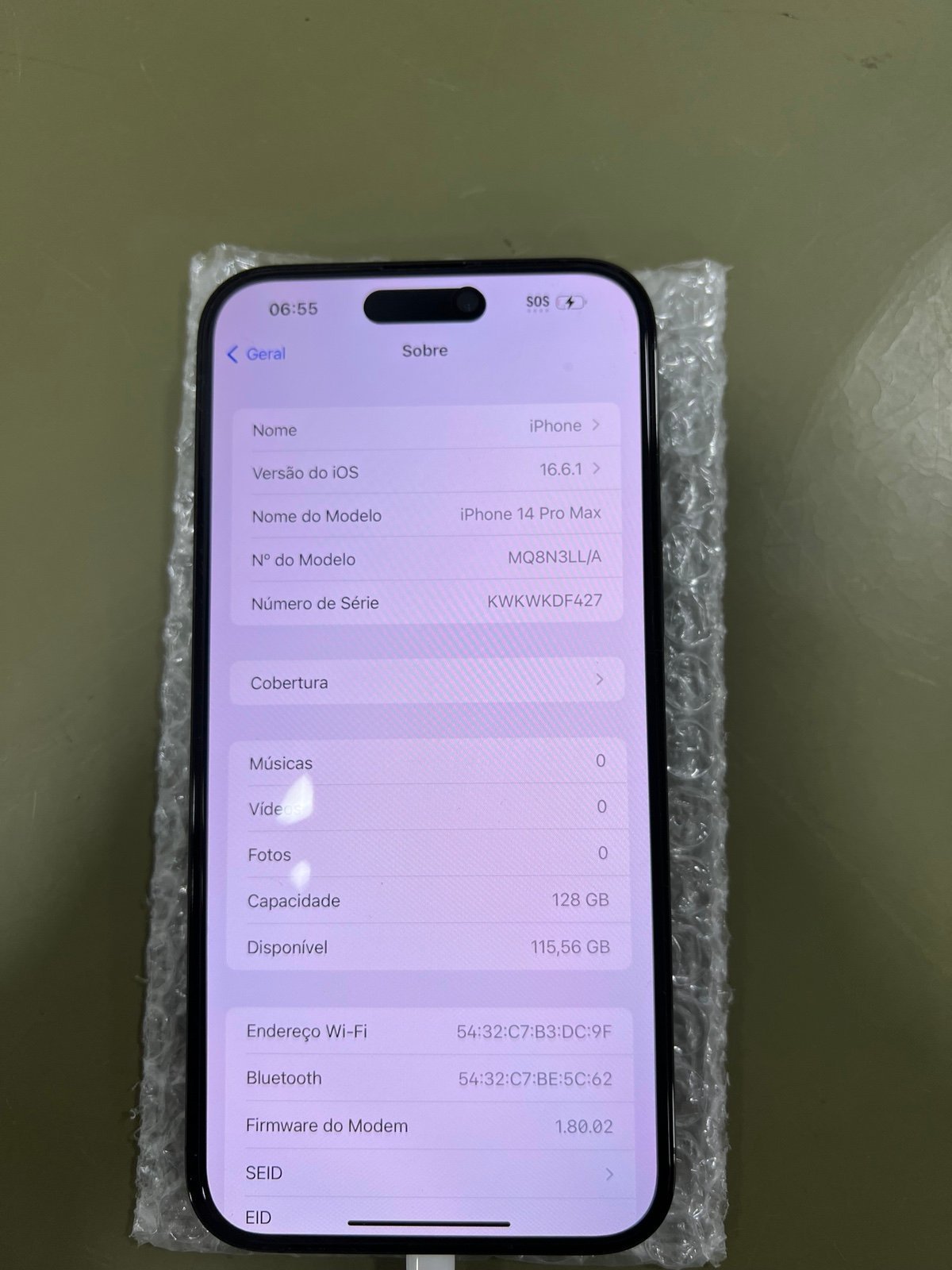 Apple iPhone 14 Pro Max 128 GB in Space Black 3H16