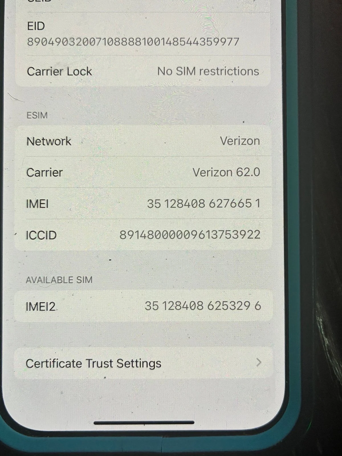 iPhone 14 pro 512 deep purple color Verizon
