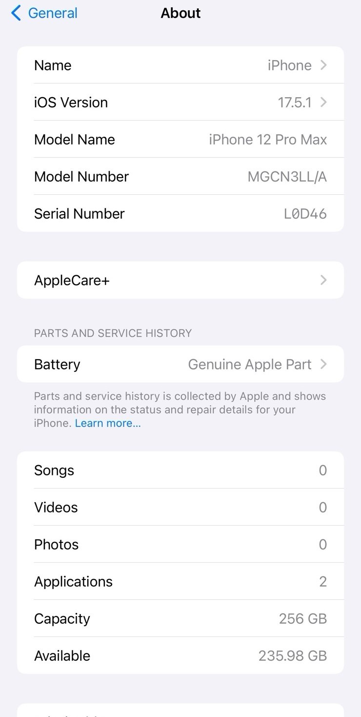 Apple iPhone 12 Pro Max 256 GB unlocked 6B36