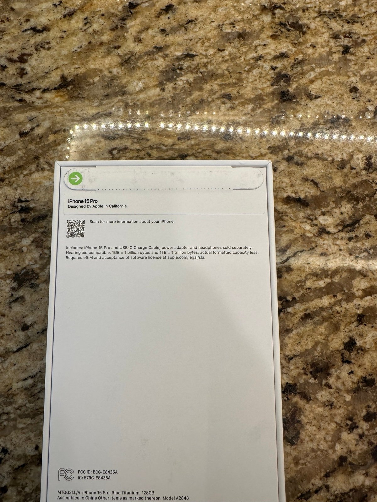 iPhone 15 Pro 128GB Blue Titanium Unlocked New 7J79