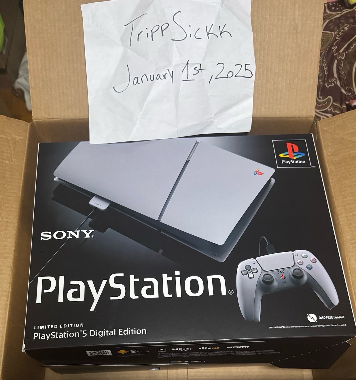 PlayStation 5 Digital Console 30th Anniversary Edition SHIPS SAME DAY FREE 9B27