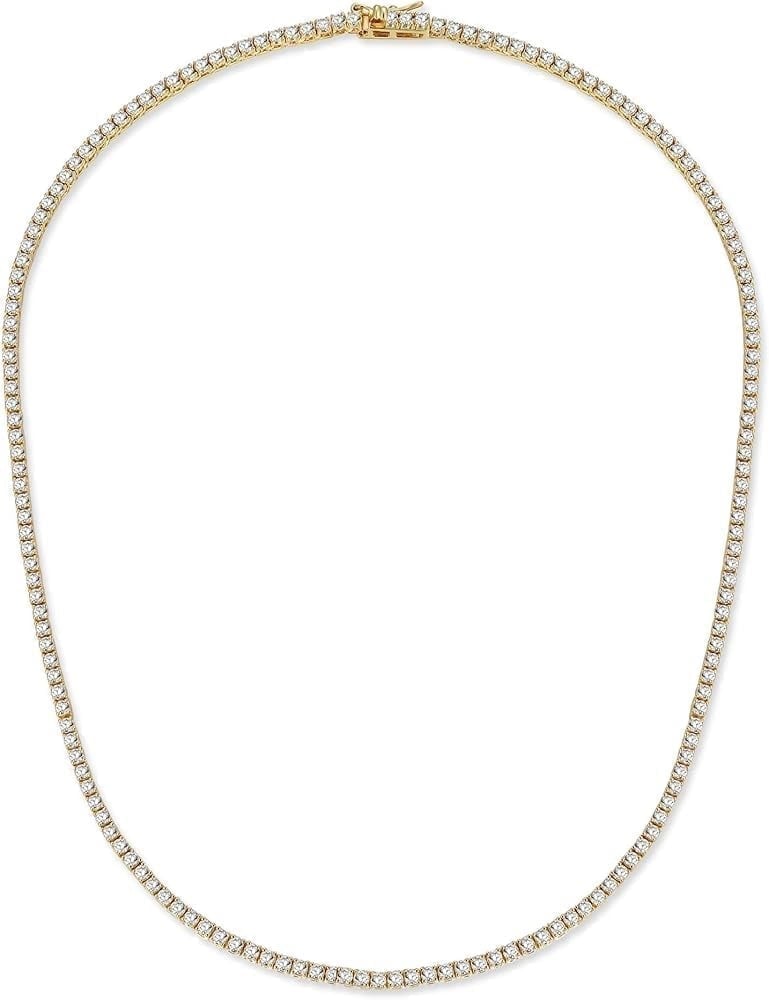 14k 15ct Tennis Necklace