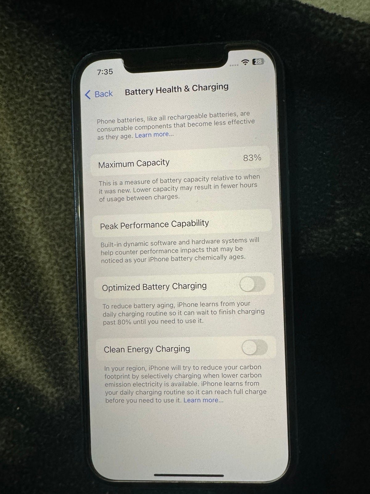 Unlocked Apple iPhone 12 64 GB Blue 5C53